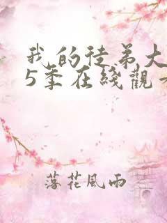 我的徒弟大佬第5季在线观看