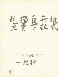 我独自升级漫画免费下拉式免费观