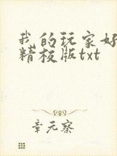 我的玩家好凶猛精校版txt