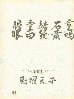 胆囊结石会引起眼白发黄吗