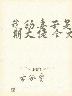 我的妻子是大乘期大佬 全文阅读