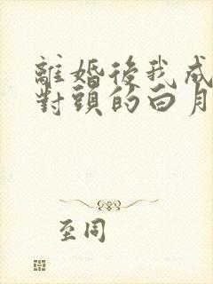 离婚后我成了死对头的白月光全文版