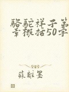 骆驼祥子第十八章概括50字