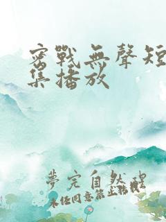 密战无声短剧全集播放