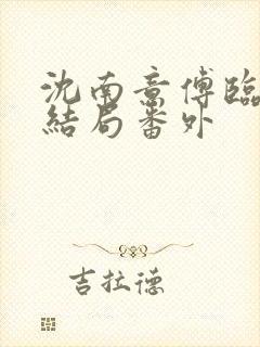 沈南意傅临洲大结局番外