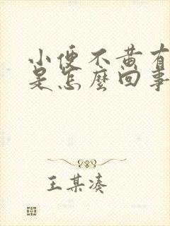 小便不黄有泡沫是怎么回事