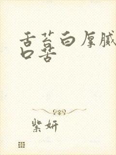 舌苔白厚腻早上口苦