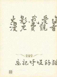 火影.我爱你动漫免费观看