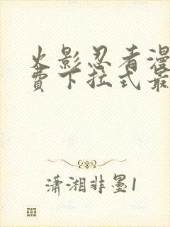 火影忍者漫画免费下拉式最新1023