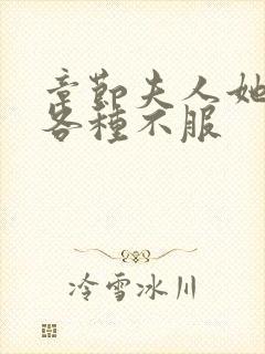 章节夫人她专治各种不服