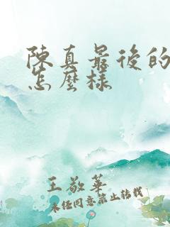 陈真最后的结局怎么样