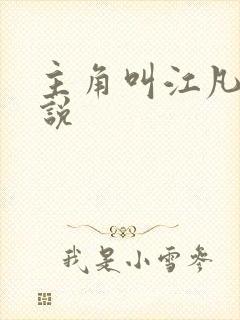 主角叫江凡的小说