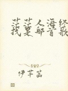 茫茫人海终生寻找是哪首歌的歌词