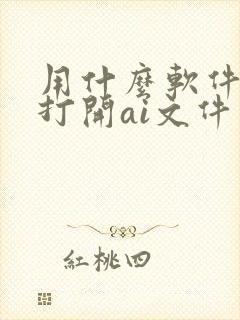 用什么软件可以打开ai文件