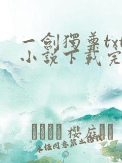 一剑独尊txt小说下载完本