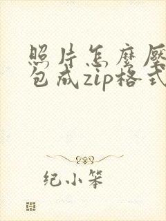 照片怎么压缩打包成zip格式