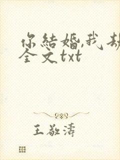 你结婚,我劫婚全文txt
