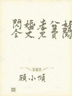 闪婚老公好神秘全文免费阅读