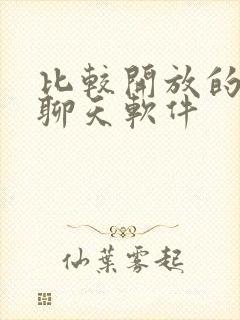 比较开放的视频聊天软件