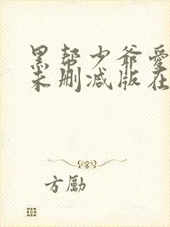 黑帮少爷爱上我未删减版在线观看