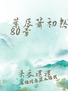 叶辰萧初然2780章