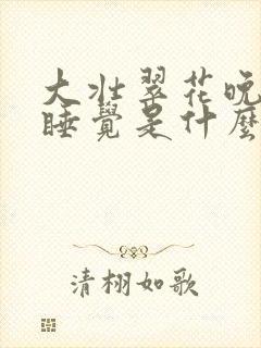 大壮翠花晚上不睡觉是什么电视剧