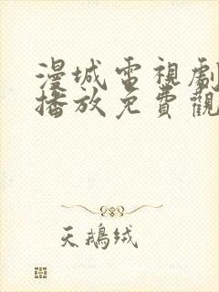 漫城电视剧在线播放免费观看