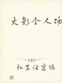 火影全人物游戏