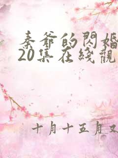 秦爷的闪婚短剧20集在线观看