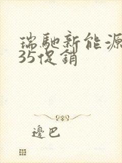 瑞驰新能源ec35促销