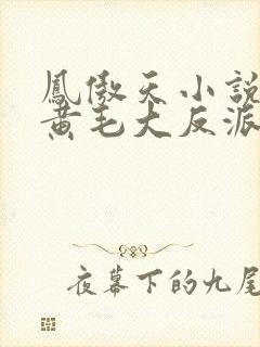 凤傲天小说里的黄毛大反派也想要幸福动漫