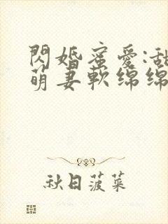 闪婚蜜爱:甜心萌妻软绵绵小说