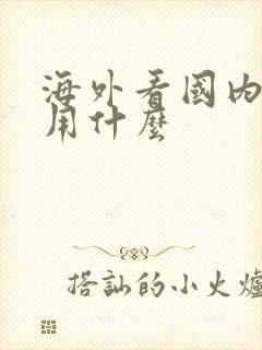 海外看国内视频用什么