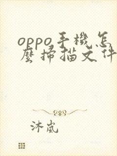 oppo手机怎么扫描文件生成电子版