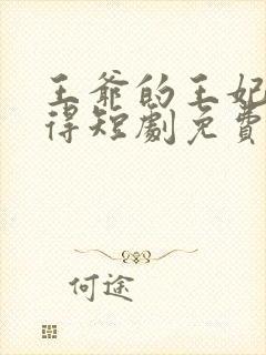 王爷的王妃惹不得短剧免费观看