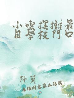 小吃摆摊最火项目学校门口