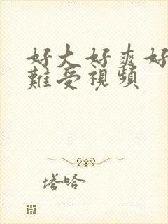 好大好爽好硬好难受视频