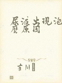 尿液出现泡沫什么原因