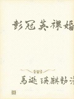 彭冠英裸婚时代