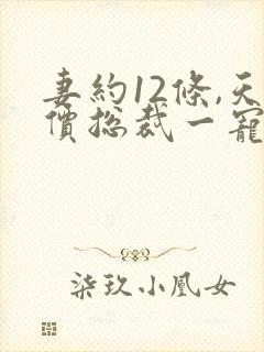 妻约12条,天价总裁一宠到底阅读全文