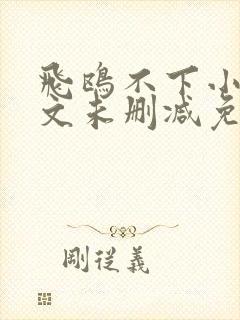 飞鸥不下小说全文未删减免费阅读