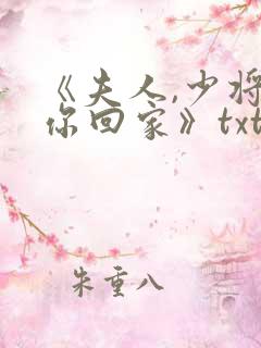 《夫人,少将请你回家》txt