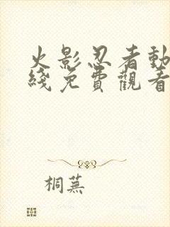 火影忍者动漫在线免费观看