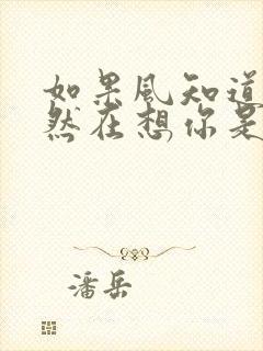 如果风知道我依然在想你是哪首歌的歌词