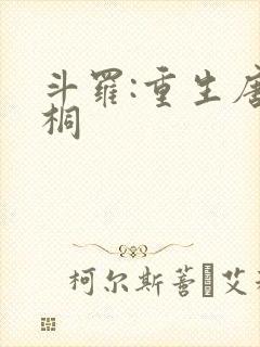 斗罗:重生唐舞桐