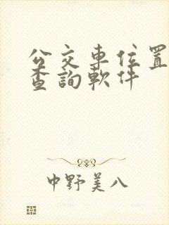 公交车位置实时查询软件