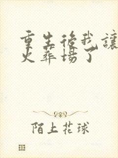 重生后我让渣攻火葬场了