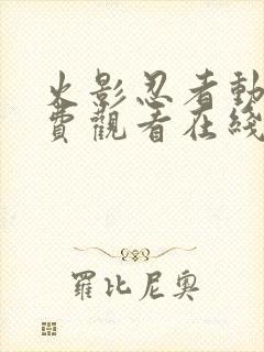 火影忍者动画免费观看在线