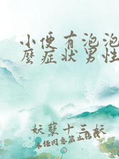 小便有泡泡是什么症状男性