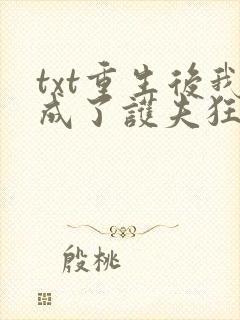 txt重生后我成了护夫狂魔